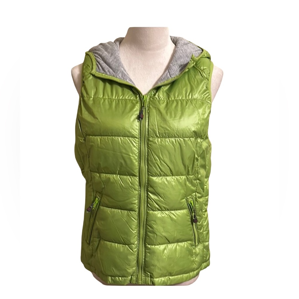 Tangerine Lime Green Puffer Vest